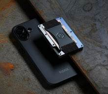 Load image into Gallery viewer, Slim Ridge Wallet with MagSafe - RFID Protection &amp; Cash Strap - Burnt Titanium