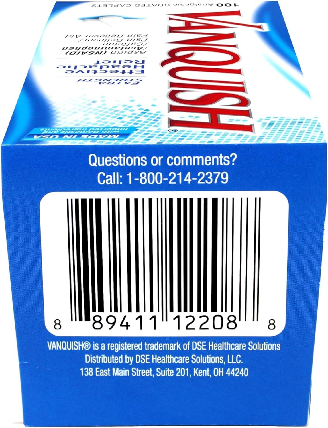 Aspirin & Acetaminophen Pain Reliever - 100 Coated Caplets for Easy Swallowing