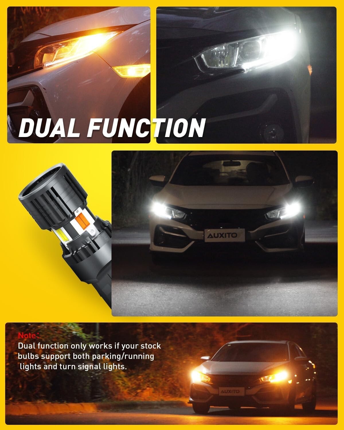 600% Brighter 7444NA LED Bulbs with Built-in Resistor - Plug & Play Convenience