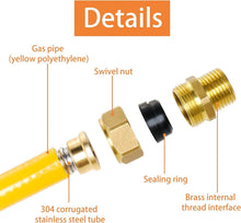 Load image into Gallery viewer, High-Performance 100ft Stainless Steel Corrugated Gas Line - Ideal for All Uses