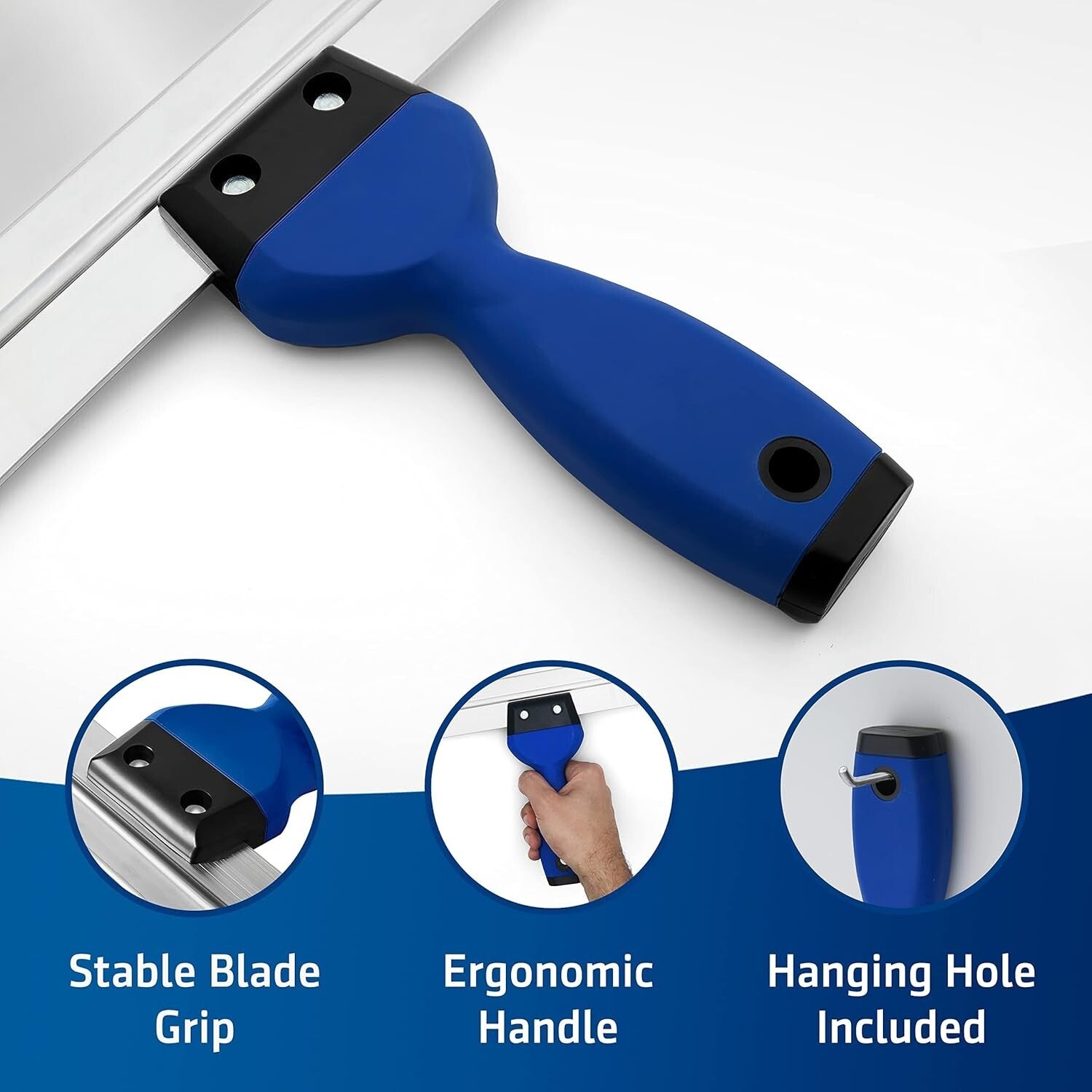 Versatile 24" Stainless Steel Spackle Tool - Ideal for Drywall Applications