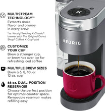 Load image into Gallery viewer, Versatile Drip Coffee Machine: 4 Brew Sizes &amp; 66oz Removable Reservoir - Gray