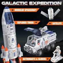 Load image into Gallery viewer, Durable Space Shuttle Toy for Kids - Rocket Playset with Lights &amp; Sound Effects