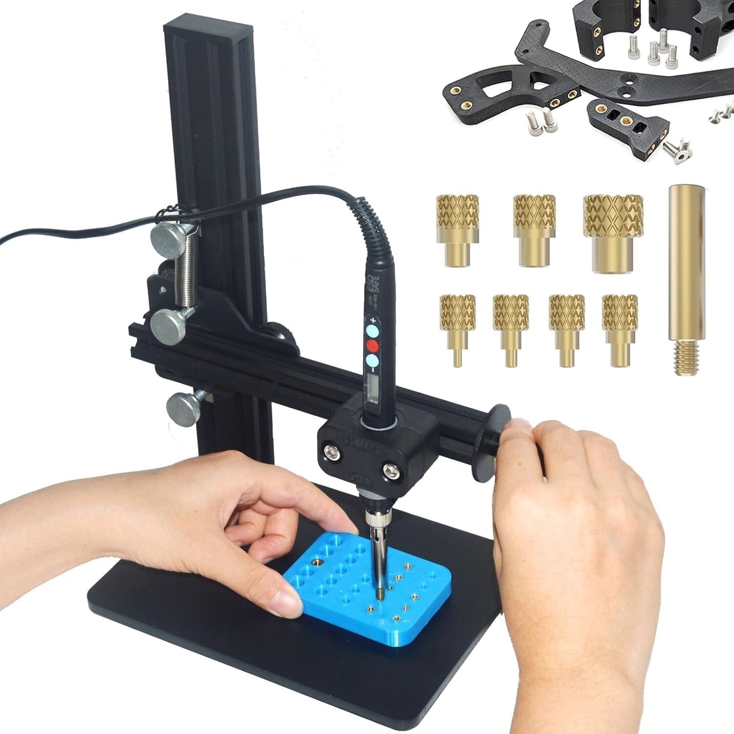 Aluminum Heat Pressing Machine - Compatible with M2-M8 Inserts for 3D Printers