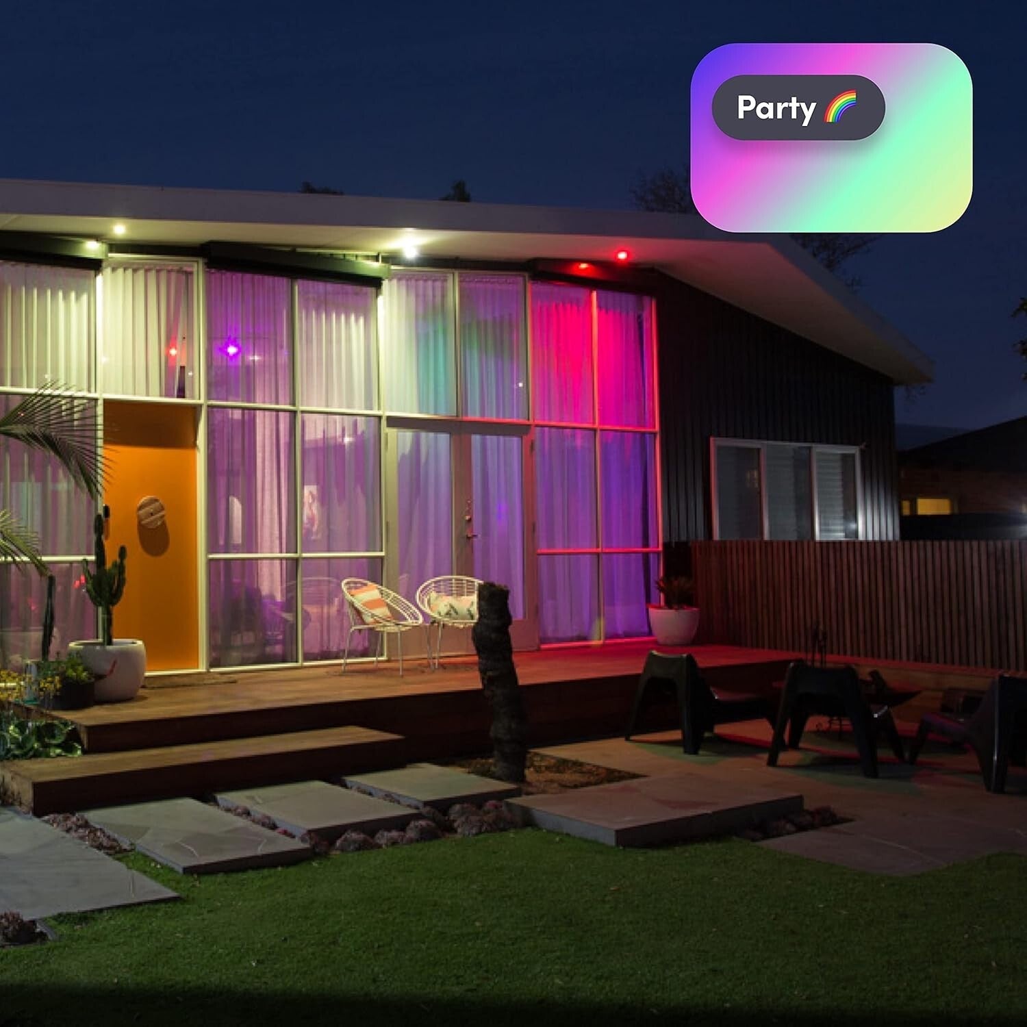 Weatherproof Smart BR30 LED Light Bulbs, 1100 Lumens, Dimmable, Indoor/Outdoor