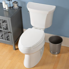 Load image into Gallery viewer, Elegant White Elongated Toilet Seat with Slow Close &amp; Adjustable Fit - USA Made