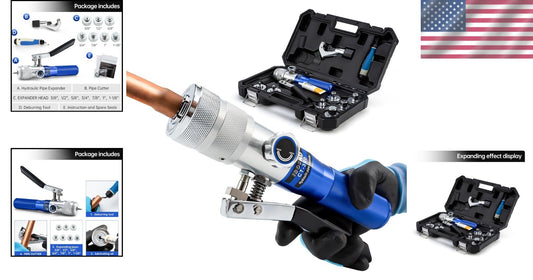 Durable Hydraulic Swaging Kit for Easy Expansion of Copper and Aluminum Tubing