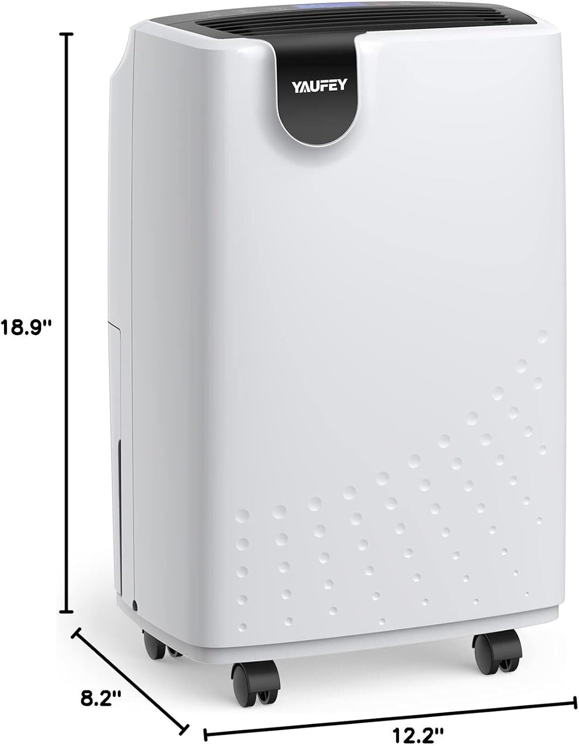 Home Dehumidifier for Medium to Large Spaces - 2500 Sq Ft Coverage & Easy Setup