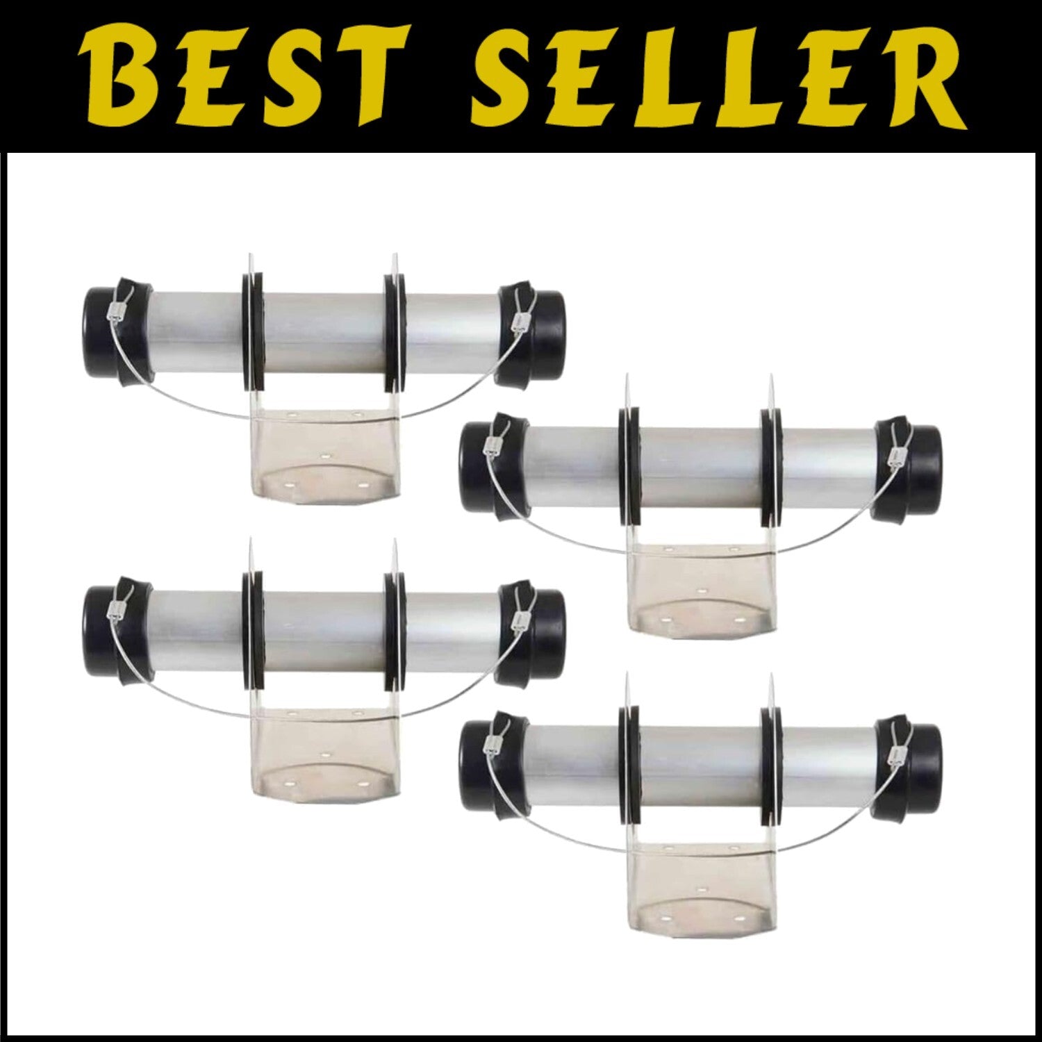 4 Pack Aluminum Trailer Document Holder - Secure Registration & Insurance Box