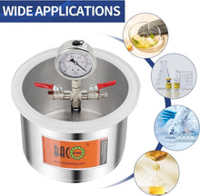 Load image into Gallery viewer, Professional-Grade Vacuum Chamber - 1.5 Gallon with High Flow Pump for Crafting
