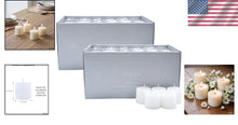 Load image into Gallery viewer, Premium Quality Unscented White Votive Candles - 144 Count for Weddings &amp; Spas