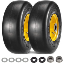 Load image into Gallery viewer, Universal 9x3.50-4 Flat-Free Tire Assemblies for Mowers &amp; Outdoor Equipment