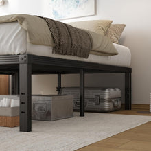 Load image into Gallery viewer, Sturdy 18-Inch King Metal Bed Frame with Silent Support and Storage Space