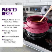 Load image into Gallery viewer, Adjustable Silicone Splatter Dome for Pots – Keeps Stovetop Clean &amp; Grease-Free