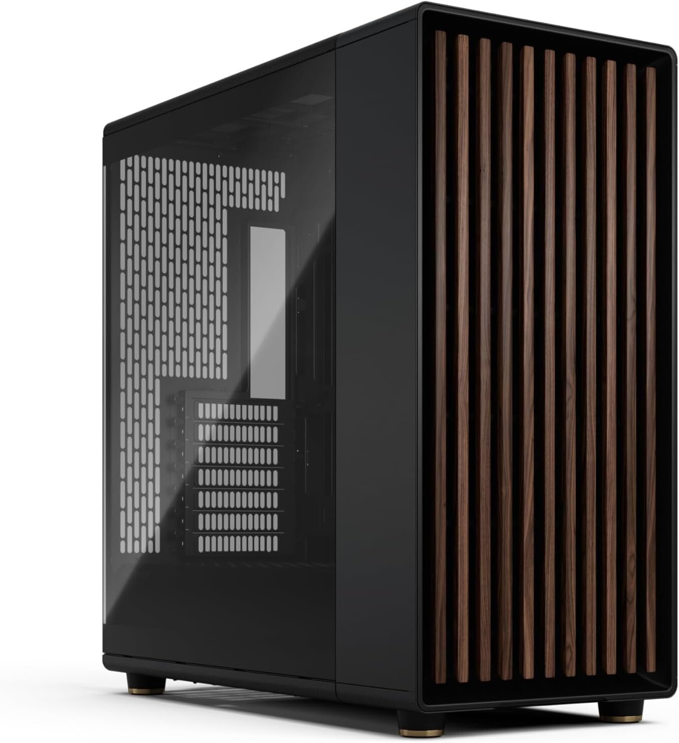 North XL Charcoal Black Gaming Case - Spacious Layout & Enhanced Airflow Design