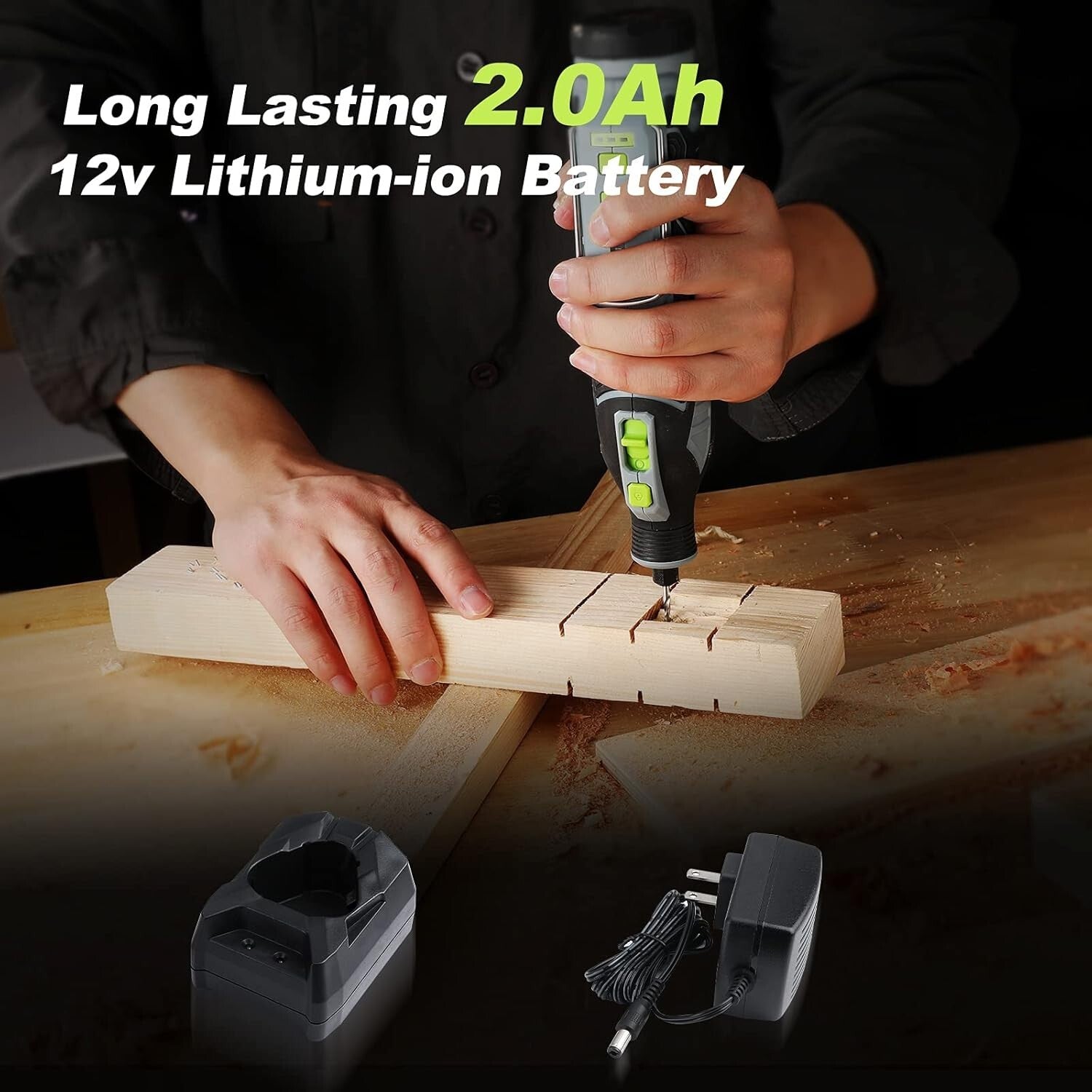 Compact 12V Rotary Tool with 114 Accessories - Perfect for Crafters & DIY Lovers