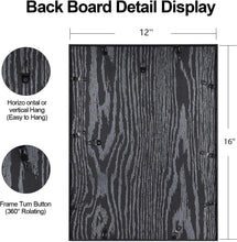 Load image into Gallery viewer, Set of 4 Modern 12x16 Picture Frames - Black Matted Aluminum for Stylish Display