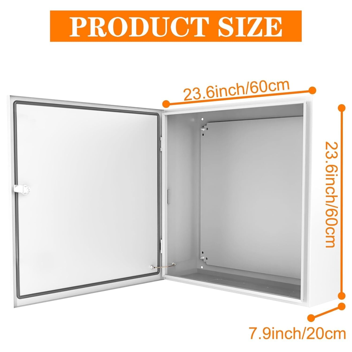 NEMA 4X Waterproof Electrical Box 24x24x8'' for Secure Outdoor Installation