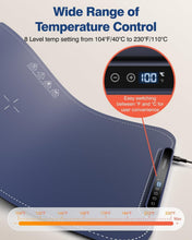 Load image into Gallery viewer, Silicone Electric Warming Tray with 7 Temp Settings - 27.55'' Food Warming Mat