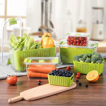 Load image into Gallery viewer, Keep Fruits and Vegetables Fresh - 4 Large BPA-Free Storage Containers with Lids