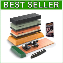Load image into Gallery viewer, Compact Knife Sharpener Set - 400/1000 &amp; 3000/8000 Grit with Non-Slip Bases