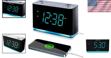 Load image into Gallery viewer, Personalized Bluetooth Alarm Clock Radio with USB Output for Effortless Mornings
