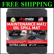 Load image into Gallery viewer, Durable Absorbent Garage Floor Mat - 60" x 72" Water-Resistant &amp; Eco-Friendly