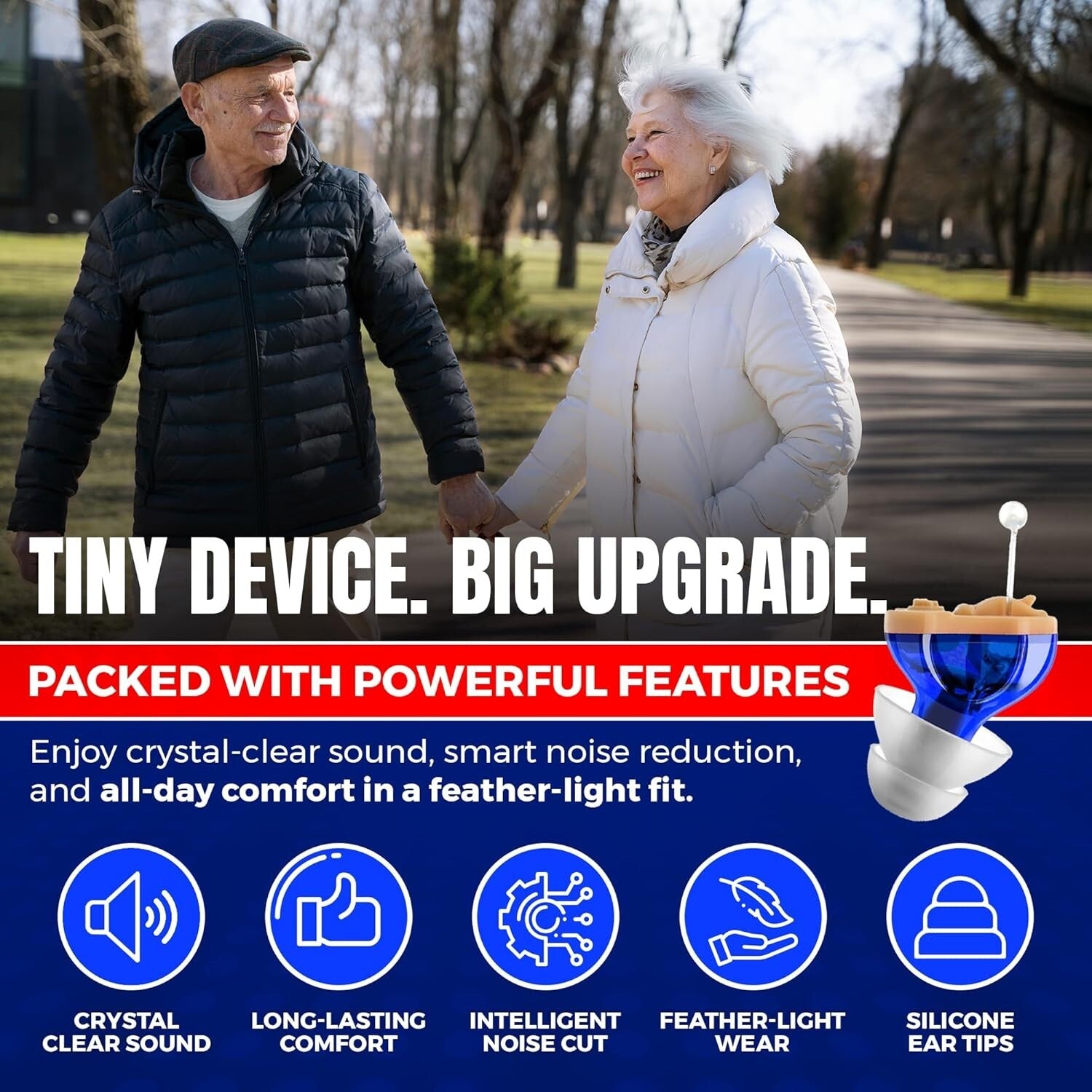 User-Friendly Digital Hearing Aids - Rechargeable Mini Amplifiers for Adults