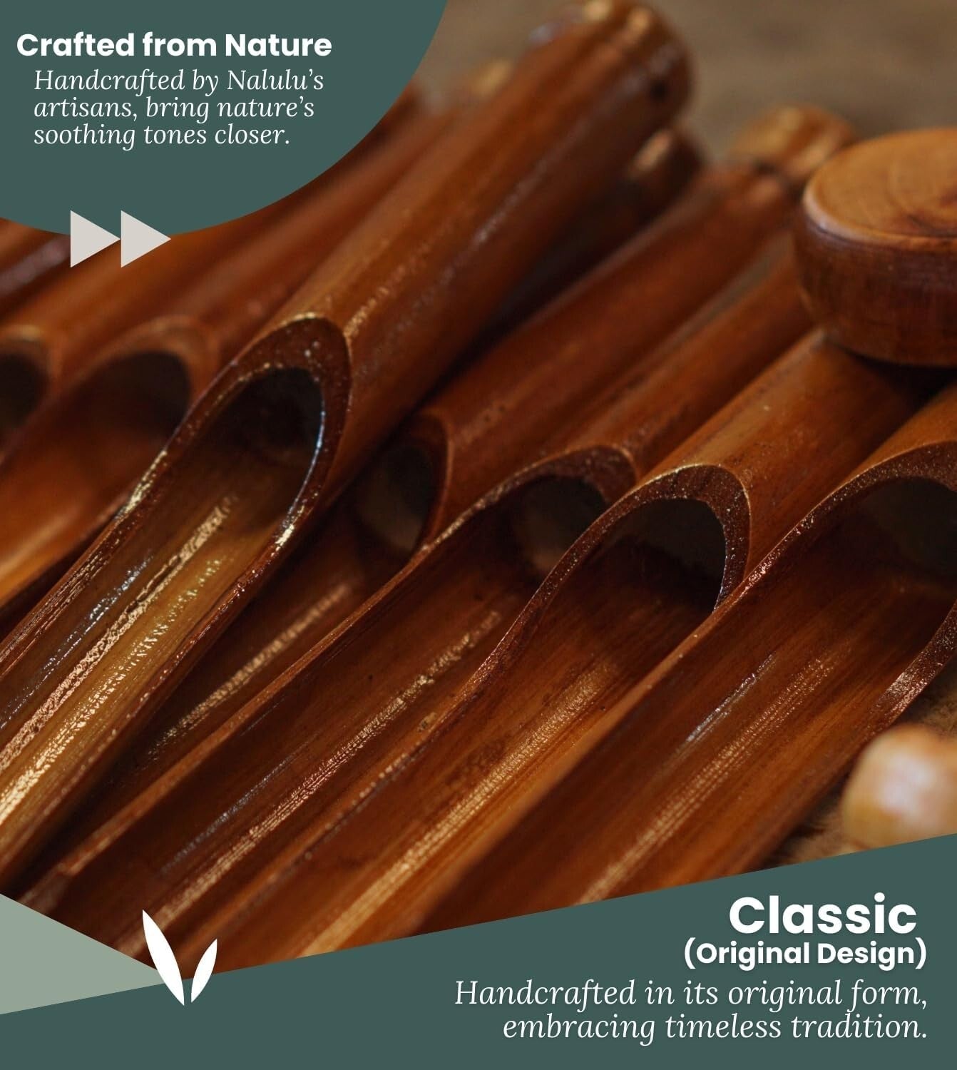Classic Weather-Resistant Bamboo Wind Chimes for Outdoor Serenity - Gift-Ready