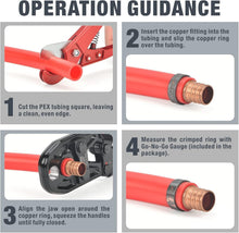 Load image into Gallery viewer, iCrimp PEX Crimping Tool for 1/2 &amp; 3/4-Inch Copper Rings - ASTM F1807 Compliant
