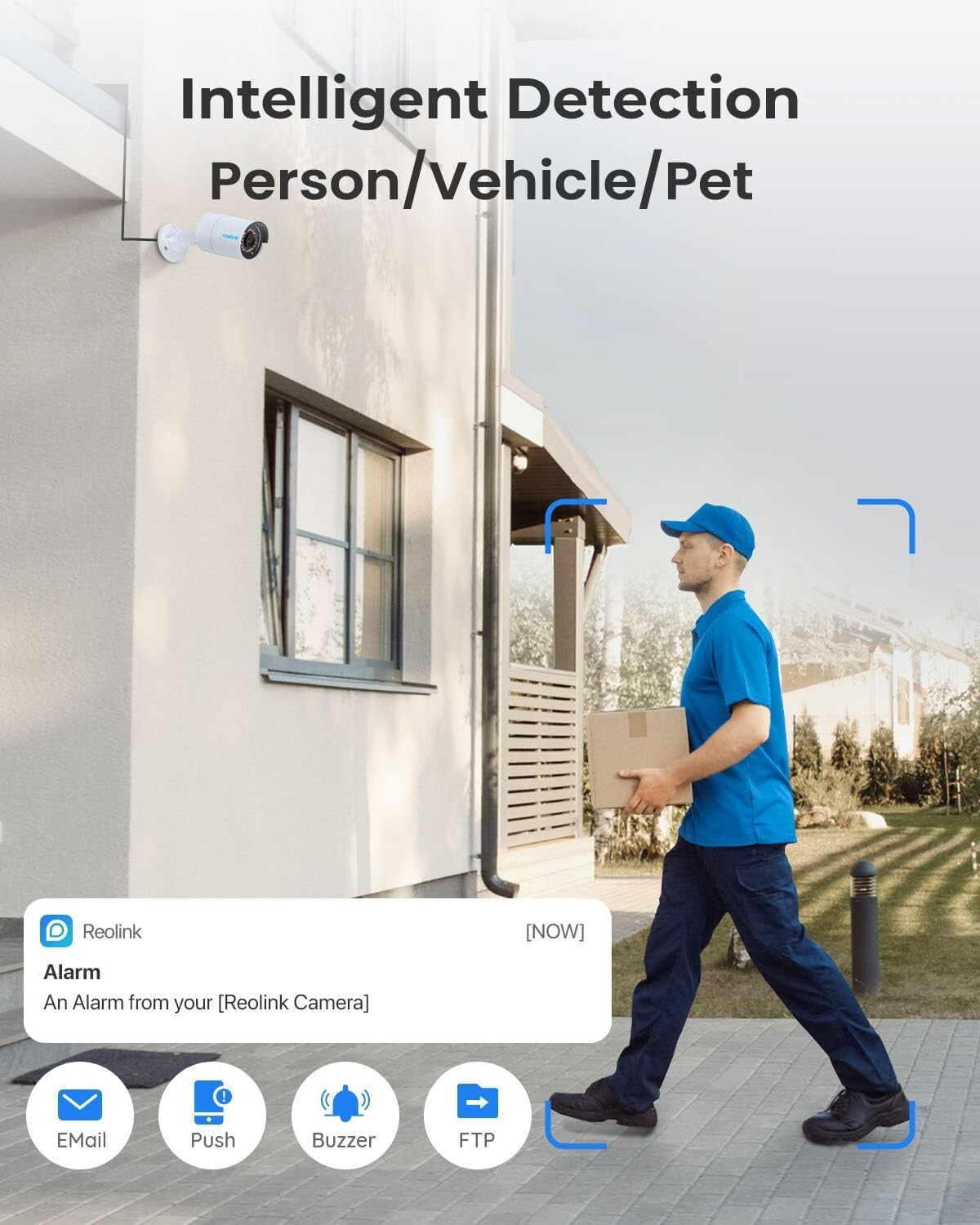 Full HD 5MP Outdoor Security System - 4 Wired Cameras, 2TB Storage & Easy Setup