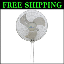 Load image into Gallery viewer, Versatile 18-Inch Oscillating Wall Fan – 3 Speed Settings for Home &amp; Gym