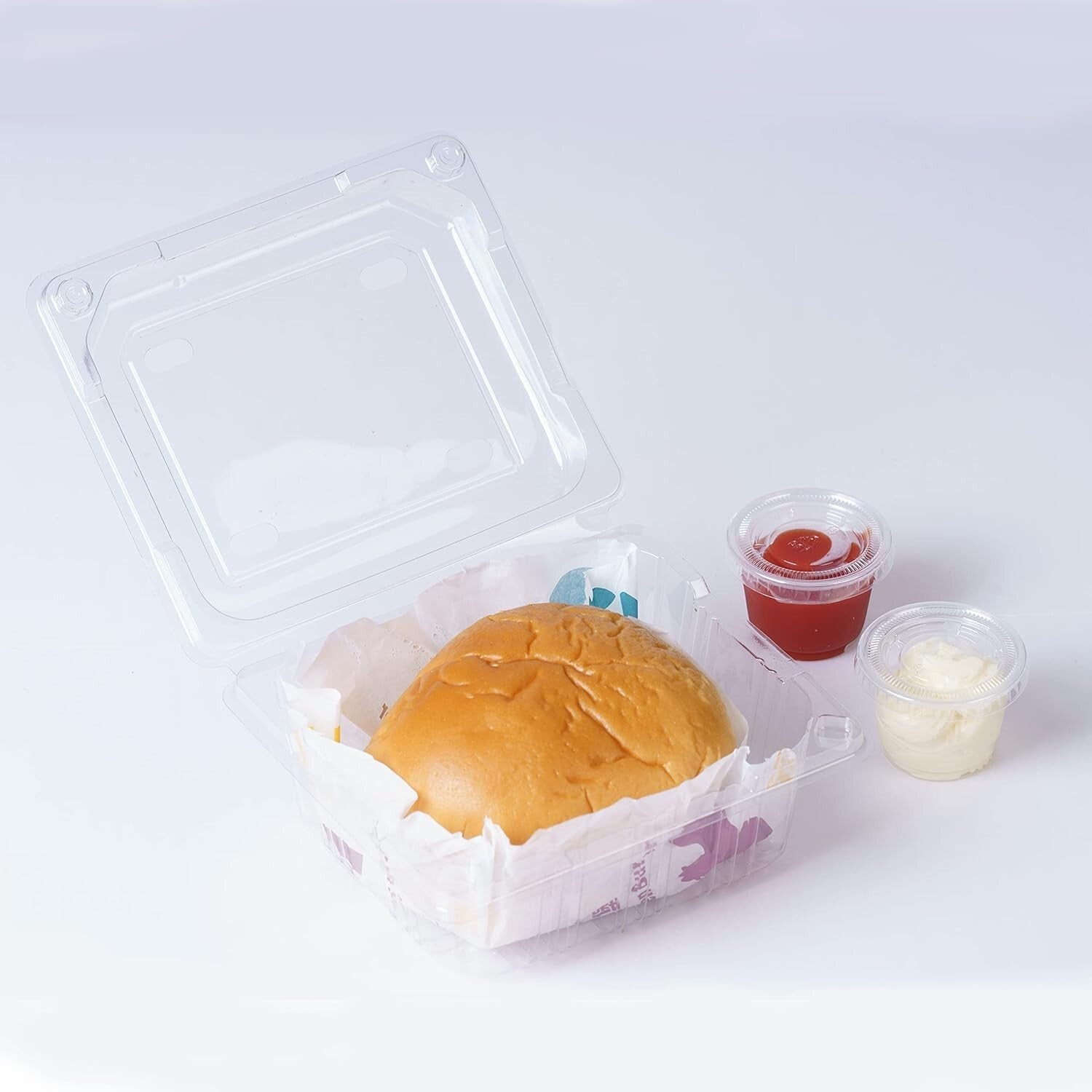 1oz Airtight Plastic Souffle Cups with Lids - Perfect for Jello Shots & Samples