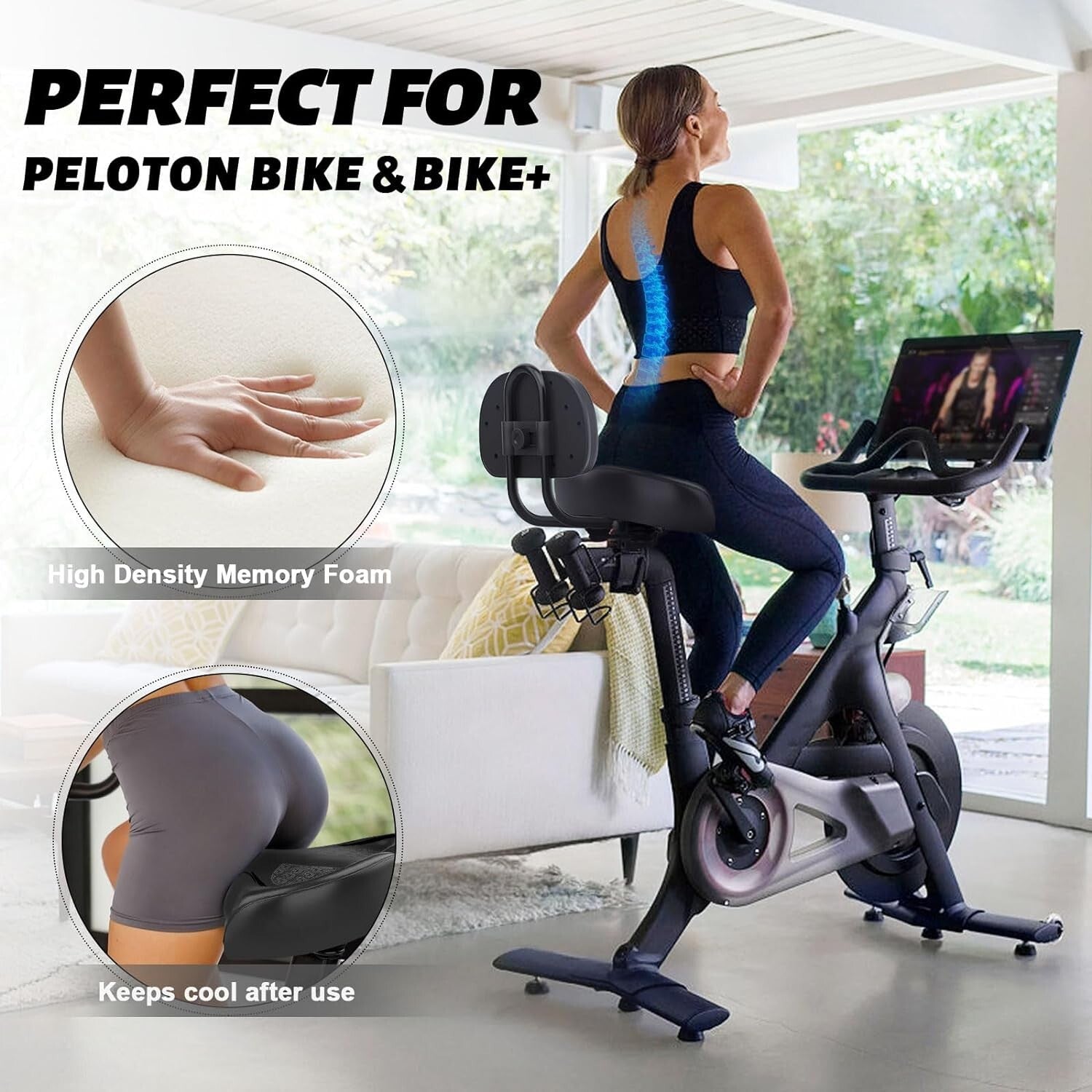 Ergonomic Oversized Bicycle Saddle with Memory Foam - Easy 2-Minute Installation