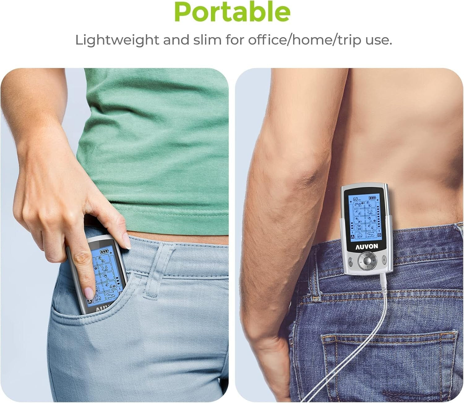 Electric Muscle Massager with 20 Modes, Rechargeable, and 24 Pads - Pain Relief