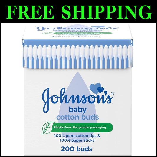 Versatile 100% Cotton Buds for Delicate Cleaning & Makeup Removal - 6 Packs