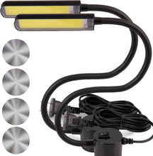 Load image into Gallery viewer, Adjustable 14'' LED Work Lights with Magnetic Base - Perfect for Crafts &amp; Sewing