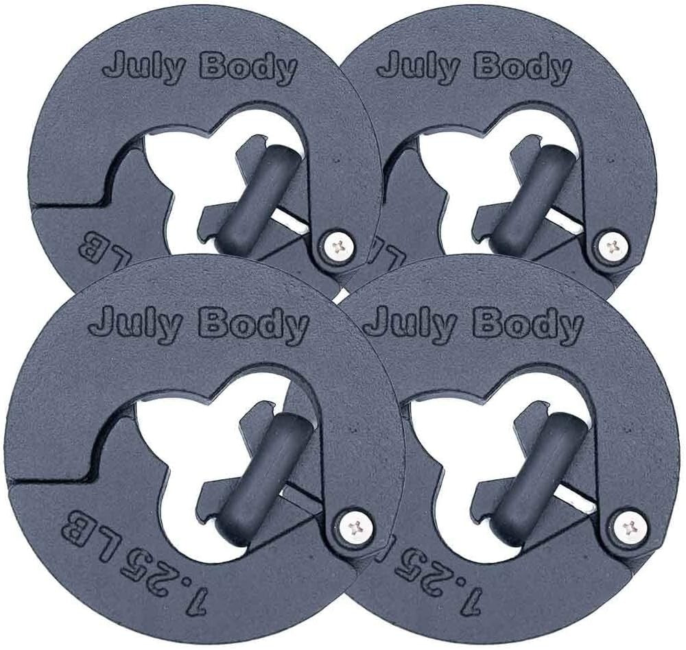 1.25 lb Weight Clips - Boosts Dumbbell Kettlebell Barbell Training with 2.5 lbs