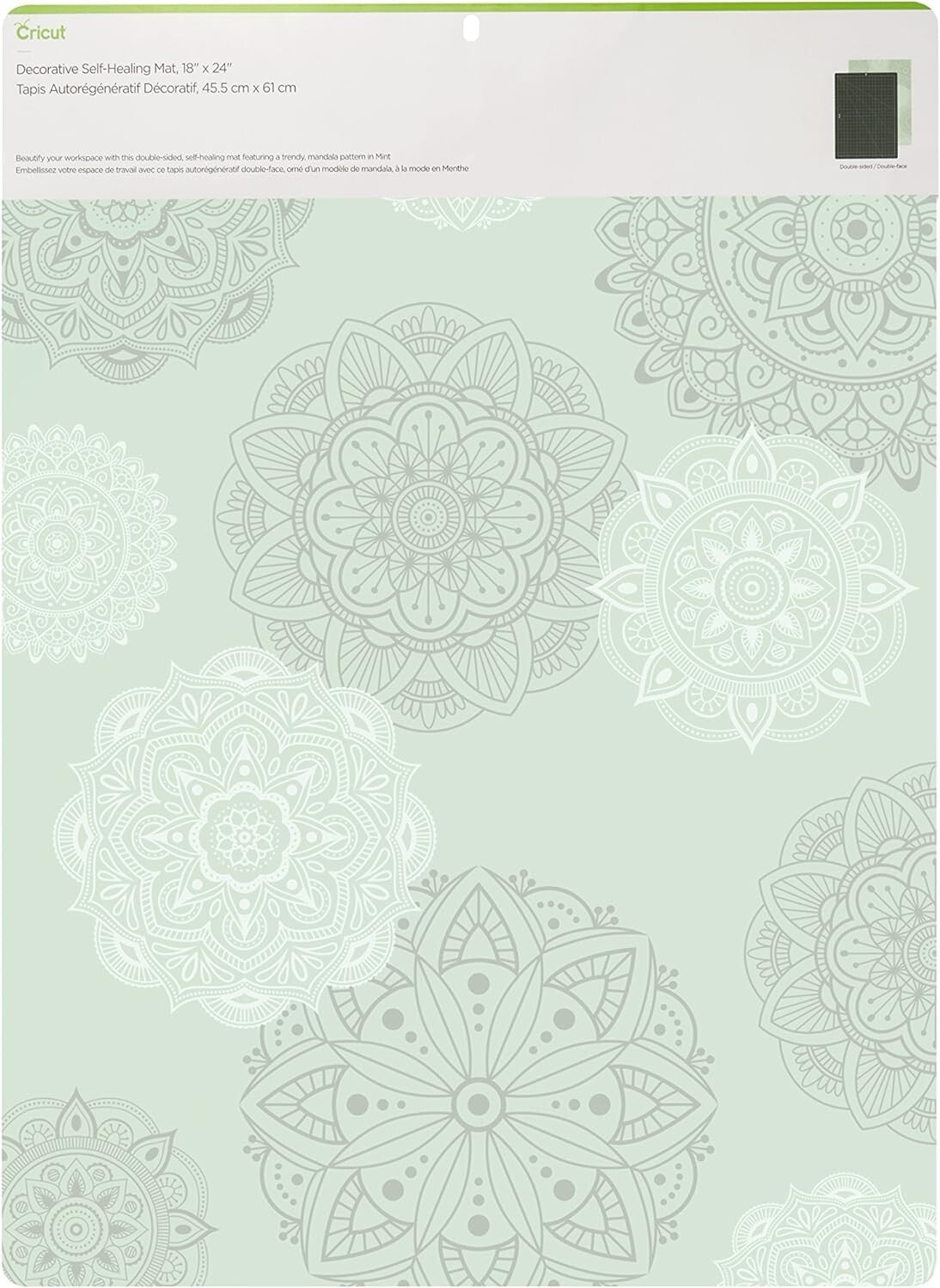 Mint Decorative Self-Healing Cutting Mat - Extra Thick 12" x 24" Craft Surface