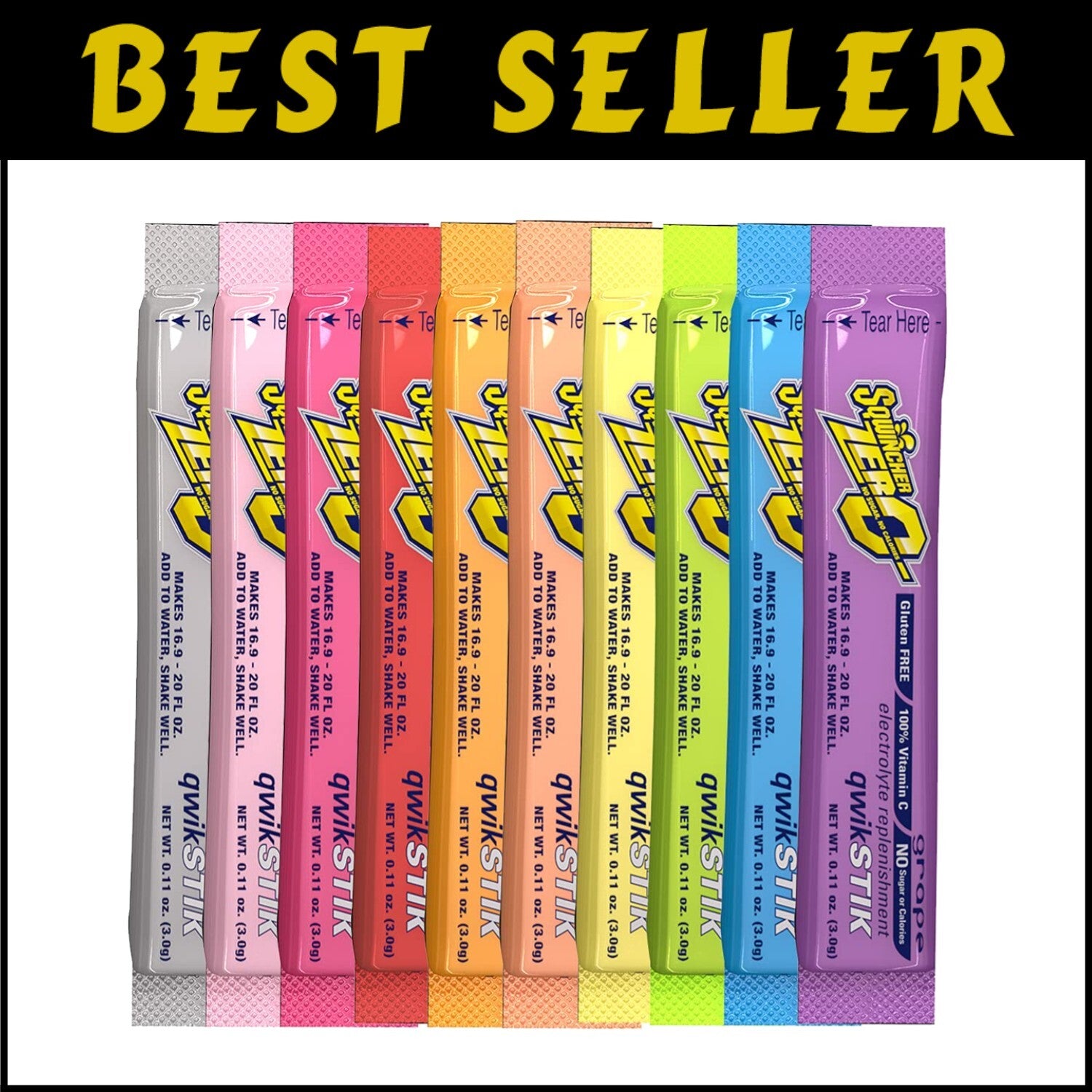 500 Count Sugar-Free Electrolyte Powder Mix - Refreshing Assorted Flavors Galore