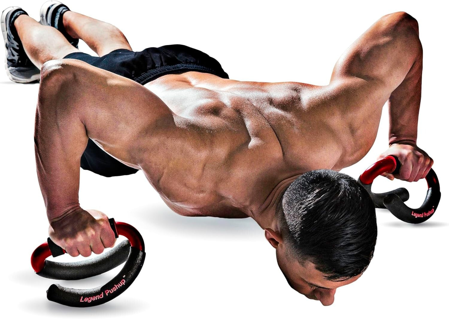 Advanced Push-Up Bars with Rocking Handle for Natural Movement & Results