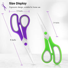 Load image into Gallery viewer, Ambidextrous 8" Cutting Scissors Set of 50 - Comfort and Precision Guaranteed