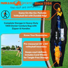 Load image into Gallery viewer, Lightweight Portable Volleyball Net with Reinforced Tension for Competitive Play