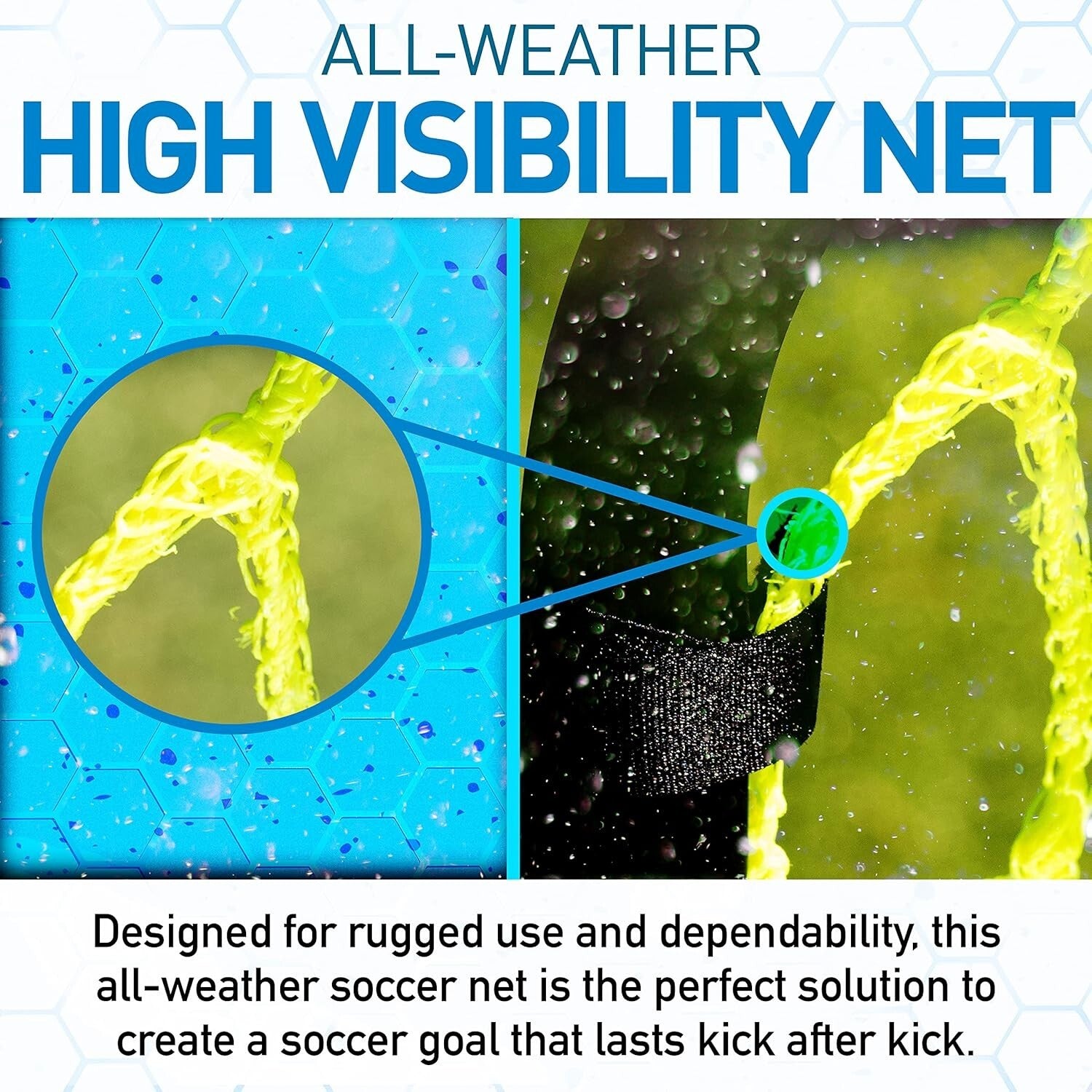 Competition-Grade 6' x 4' Soccer Goals - Lightweight & Easy to Assemble
