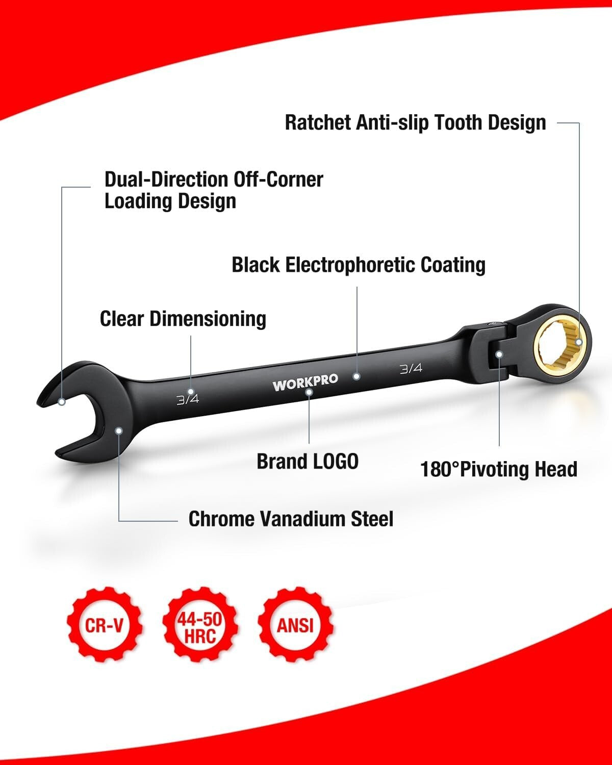 Compact 8-Piece Black Electrophoretic Ratcheting Wrench Set - Ultimate Tool