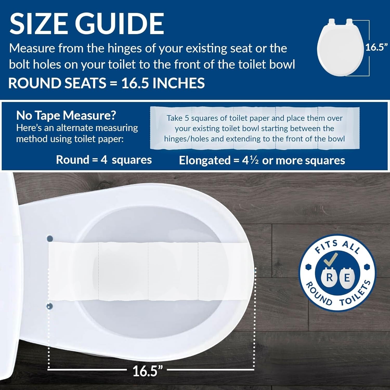 4-Pack Premium Wood Round Toilet Seats with Slow Close & Easy Clean Features