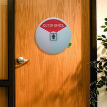 Load image into Gallery viewer, 6-Pack Acrylic Privacy Signs: Welcome, In a Meeting, Out of Office - Easy Mount