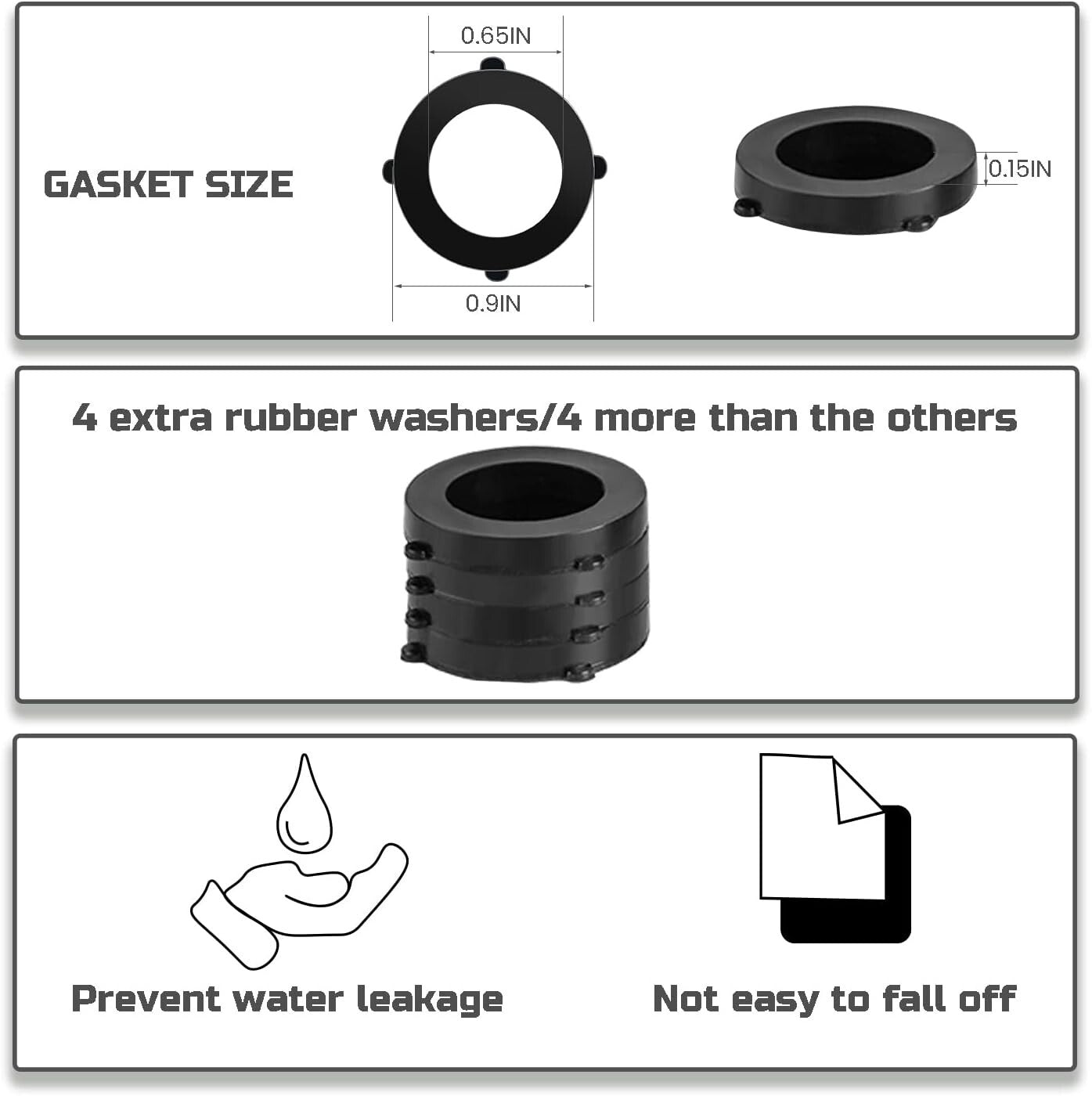 Durable Adjustable Garden Hose Nozzle Set with Heavy Duty Construction - 2 Pack