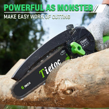 Load image into Gallery viewer, 6-Inch Battery-Powered Chainsaw - User-Friendly Tool for Gardeners &amp; Homeowners