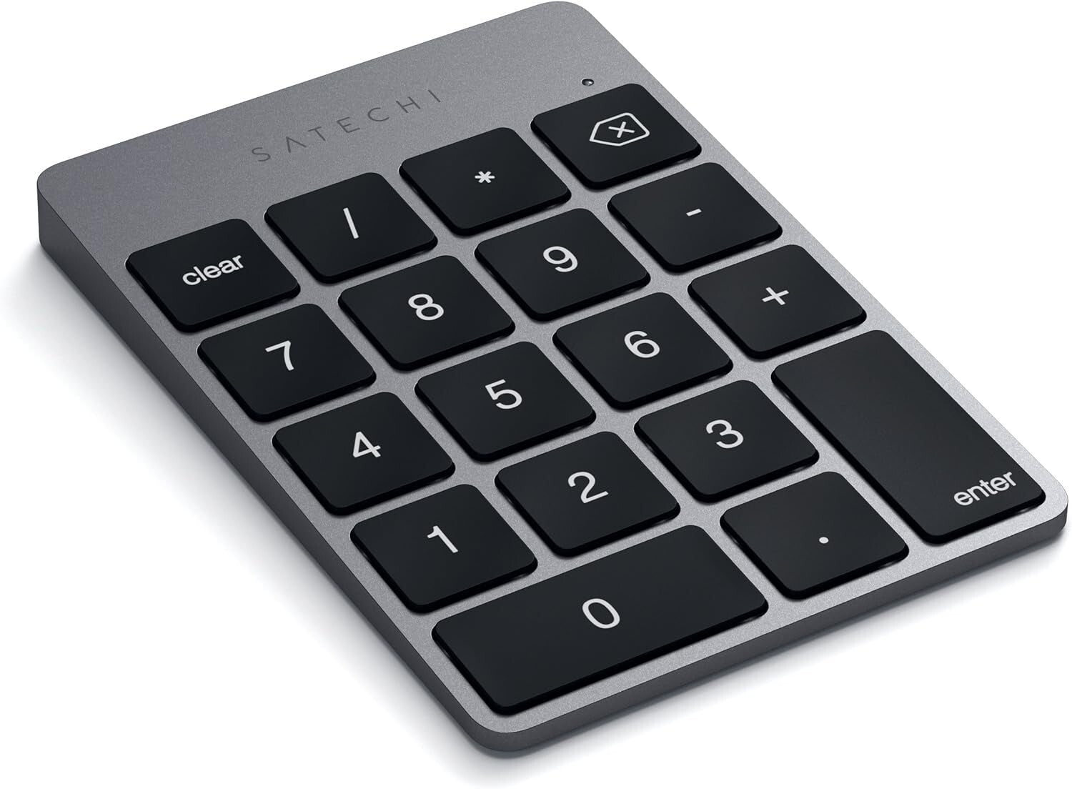 Ergonomic Wireless 18-Key Numeric Keypad for Mac & Windows - Space Gray